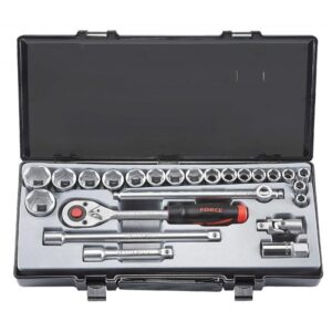 JUEGO DADOS DE 1/2, 5/16 A 1.1/4 24 PIEZAS FORCE (4246S)