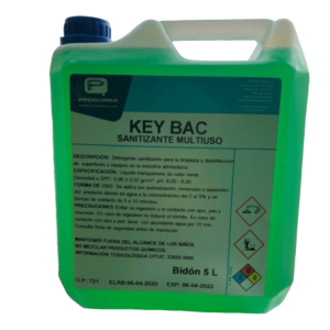 SANITIZANTE MULTIUSO  (AMONIO CUATERNARIO) BIDÓN DE 5 LITROS